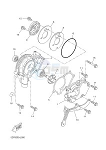 MT125 MT-125 (5D7L) drawing WATER PUMP