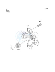 KFX700 KSV700B6F EU drawing Rear Hub