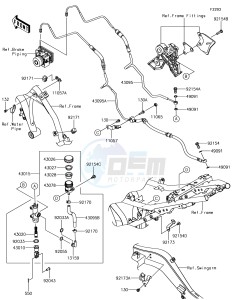 Z650 ER650HHF XX (EU ME A(FRICA) drawing Rear Master Cylinder