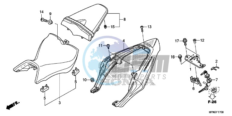 SEAT/ SEAT COWL