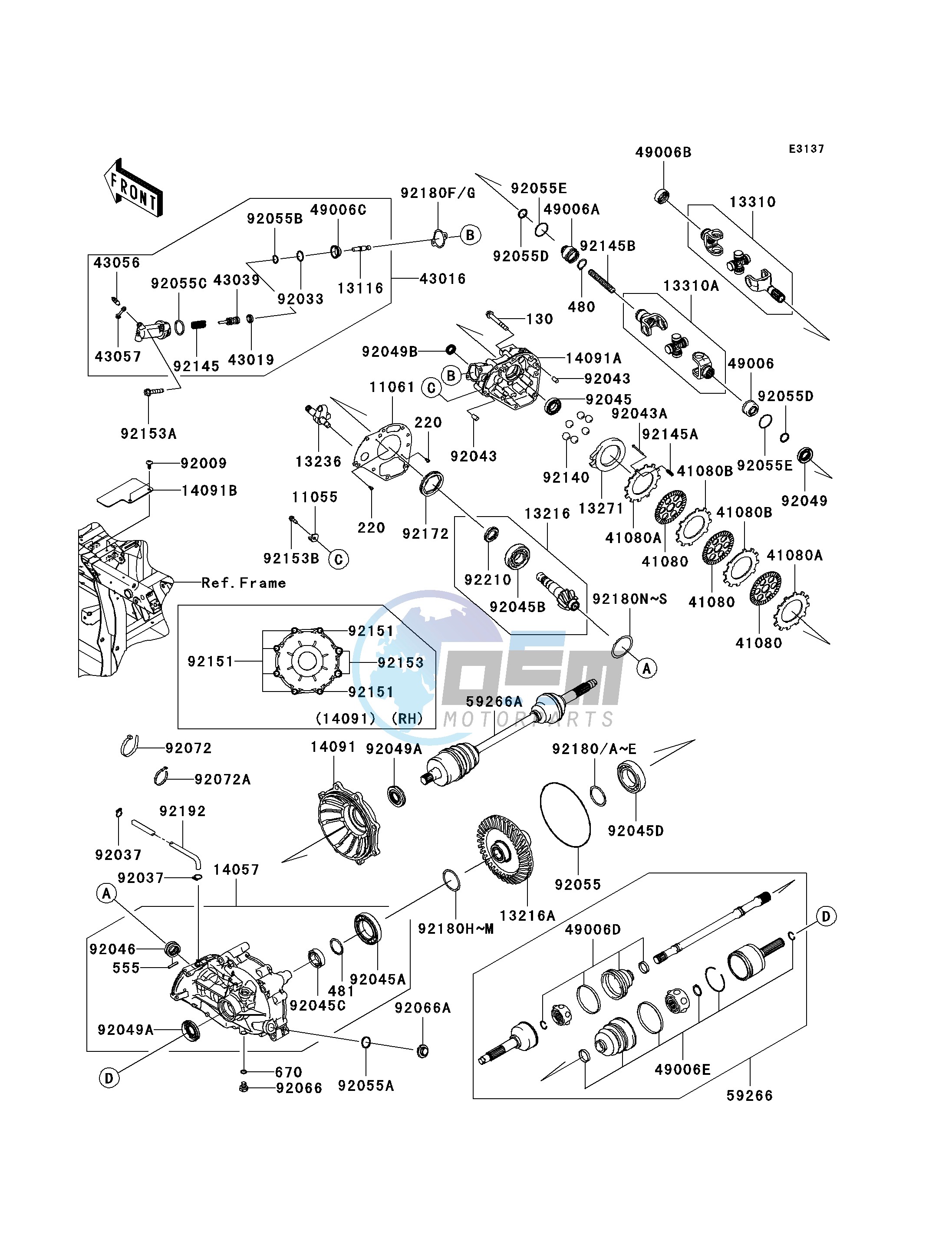 DRIVE SHAFT-REAR