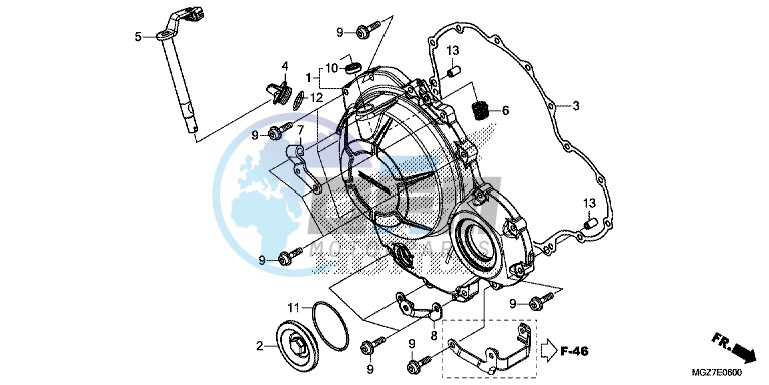 RIGHT CRANKCASE COVER