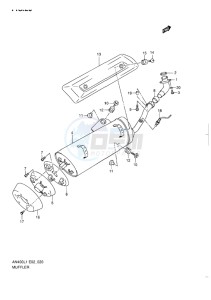 AN400 ABS BURGMAN EU drawing MUFFLER