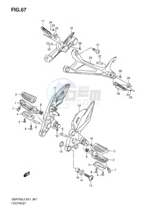 GSR750 ABS EU drawing FOOTREST