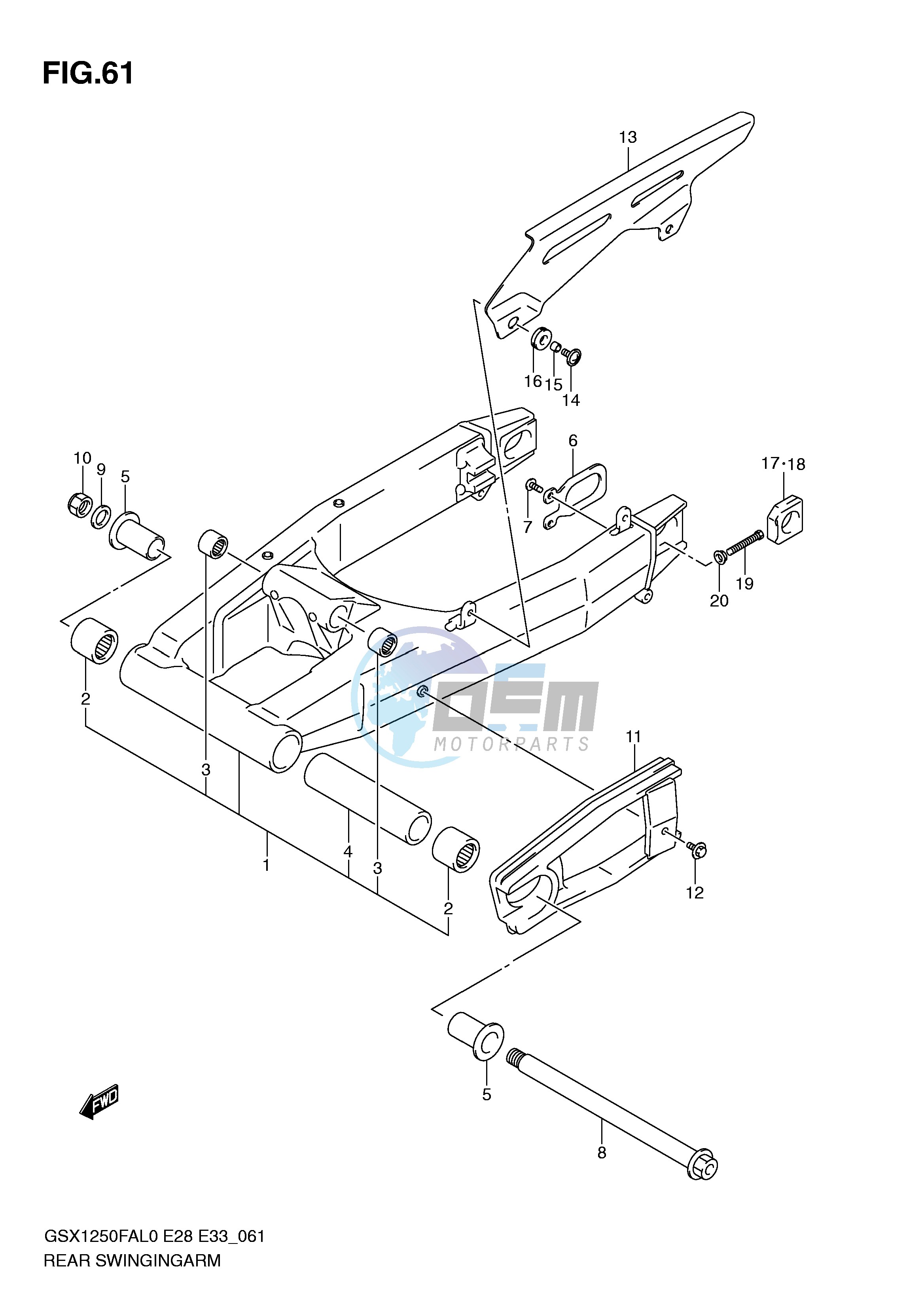 REAR SWINGING ARM