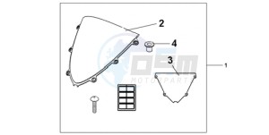 CBR1000RA9 Europe Direct - (ED / ABS) drawing WINDSCREEN