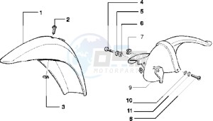 Free pptt 50 drawing Front and rear mudguard