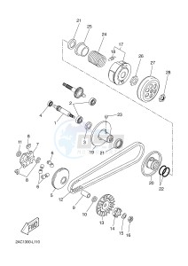 YN50F OVETTO 4T (2ACG) drawing CLUTCH