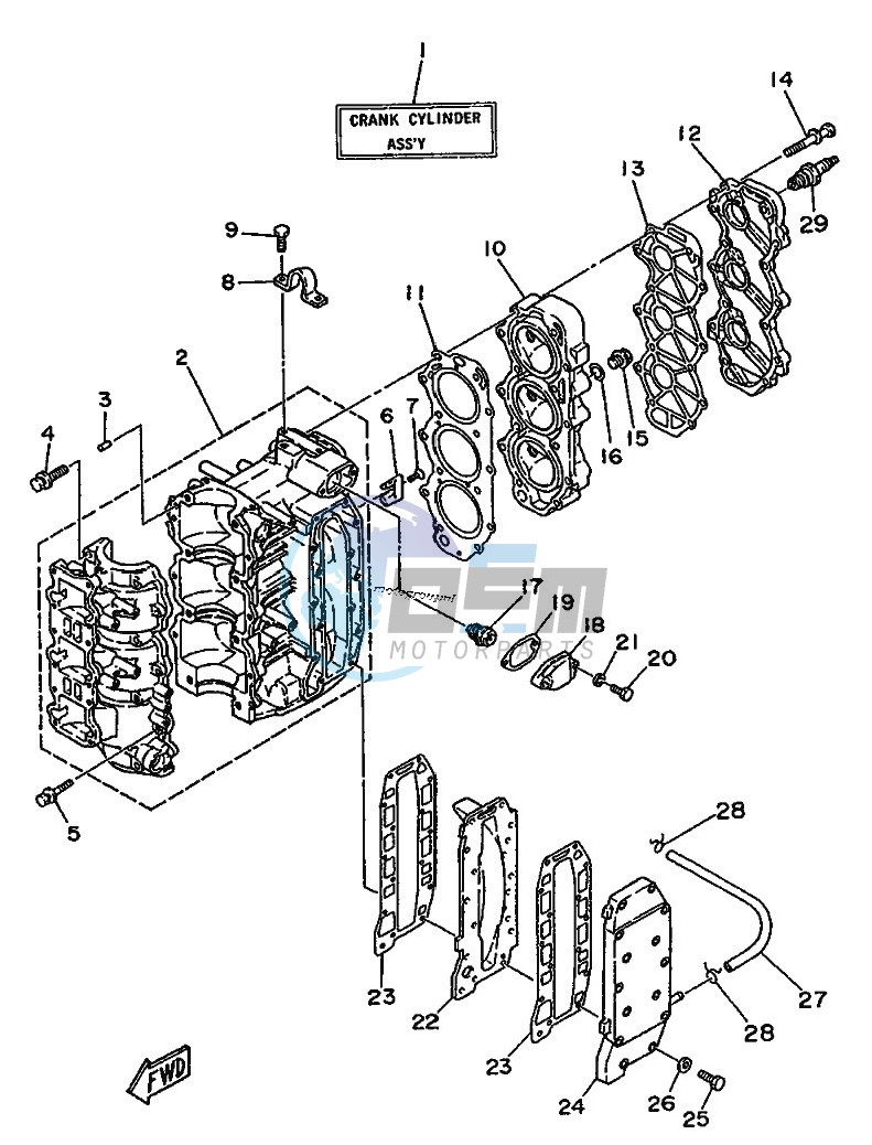 CYLINDER--CRANKCASE