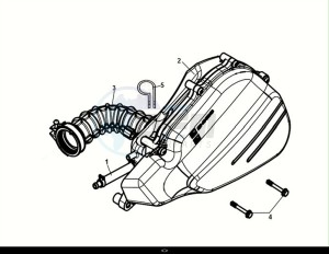 SYMPHONY ST 125 LC (XL12WW-EU) (E5) (M1) drawing AIR CLEANER