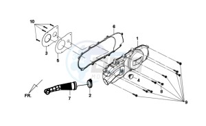 JOYMAX 125i drawing CRANKCASE COVER LEFT