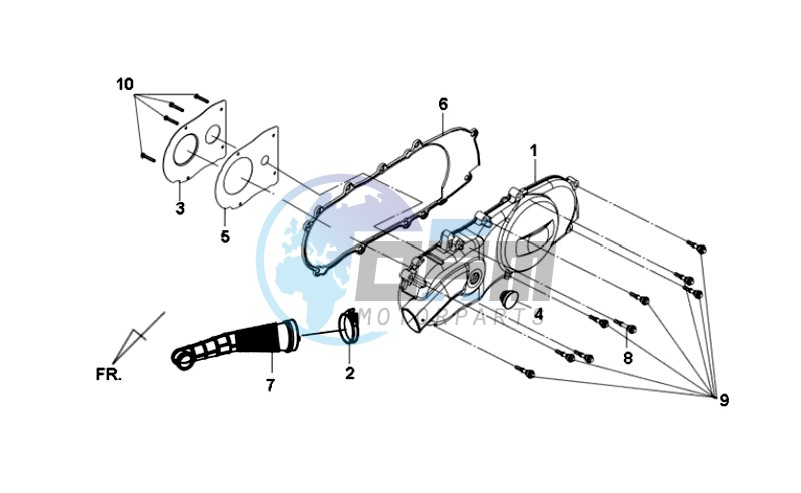 CRANKCASE COVER LEFT