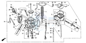 TRX350TE RANCHER ES drawing CARBURETOR