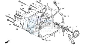 C90CW 70 drawing RIGHT CRANKCASE COVER