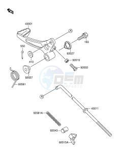 RM60 (E24) drawing BRAKE PEDAL