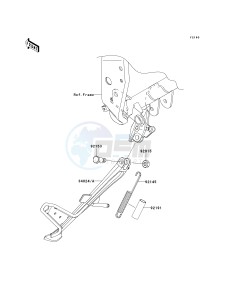 ZR 1000 B [Z1000] (7F-8F) 0B8F drawing STAND-- S- -