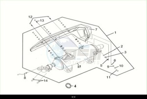 JOYRIDE 300 (LJ30W1-EU) (M2) drawing EXH. MUFFLER ASSY