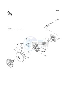 MULE_600 KAF400BDF EU drawing Optional Parts(Engine)