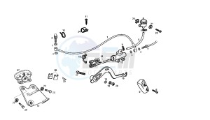 SENDA SM DRD RACING LTD - 50 CC VTHSR2D2B EU2 drawing REAR BRAKING SYSTEM