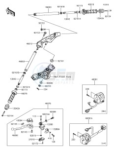 NINJA 650 EX650KHF XX (EU ME A(FRICA) drawing Handlebar