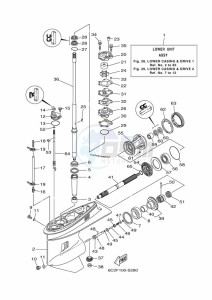 FT60GET drawing PROPELLER-HOUSING-AND-TRANSMISSION-1