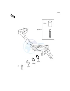 KLX250 KLX250SEF XX (EU ME A(FRICA) drawing Brake Pedal