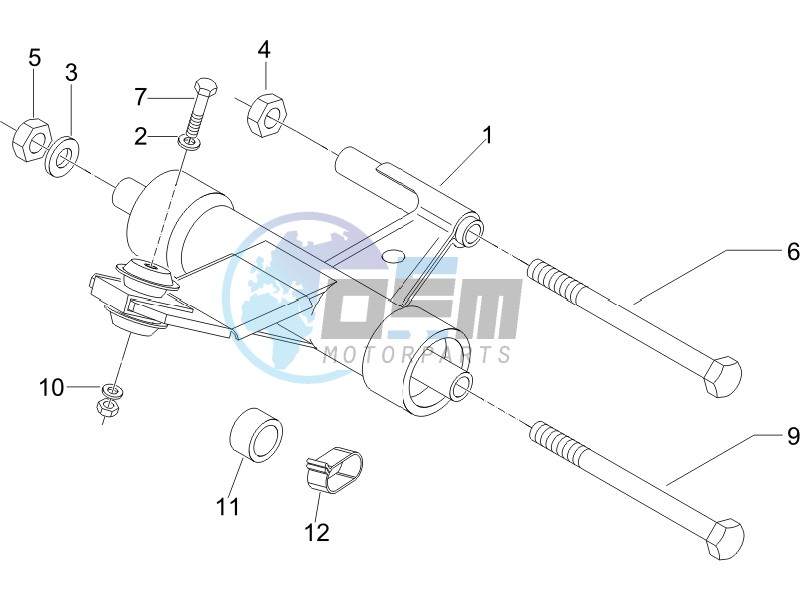 Swinging arm