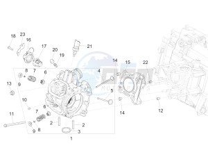 MEDLEY 150 4T IE ABS E3 2020 (APAC) drawing Cylinder head unit - Valve