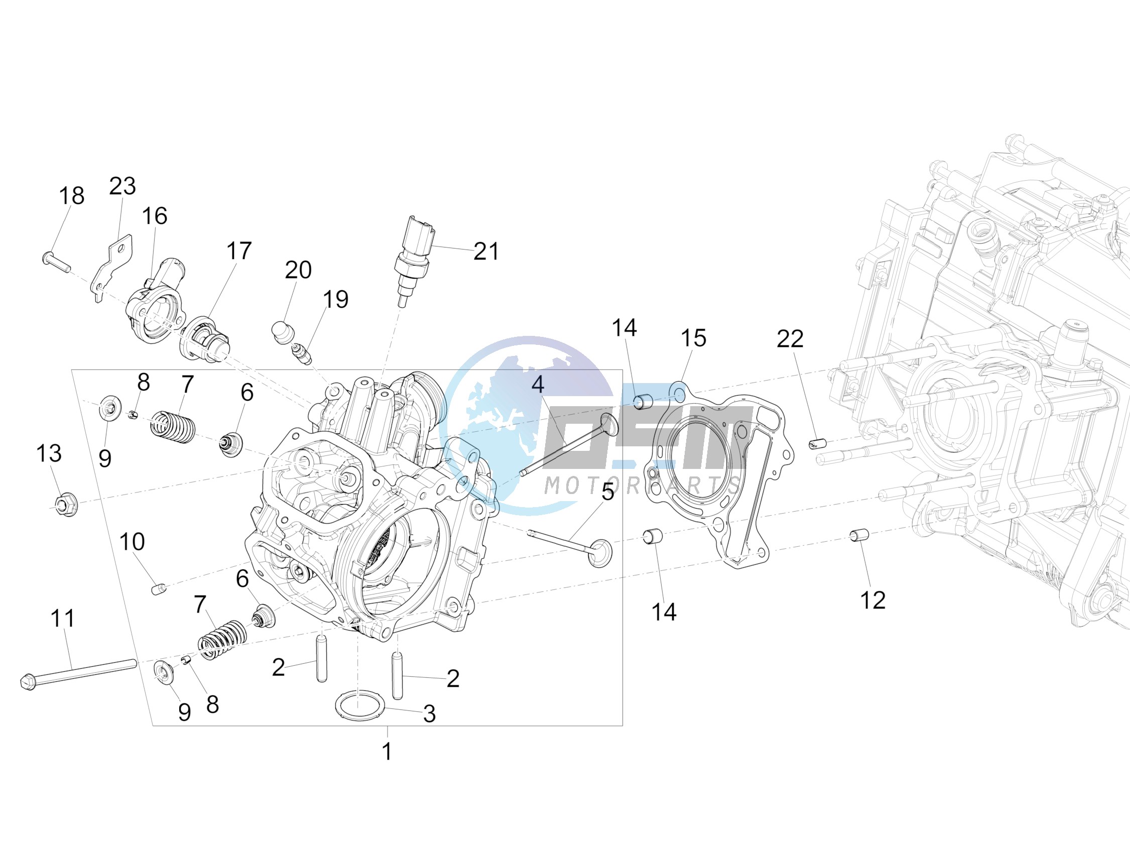 Cylinder head unit - Valve