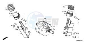 NT700VAB drawing CRANKSHAFT/ PI STON