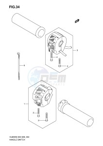 VL800 (E3-E28) VOLUSIA drawing HANDLE SWITCH (MODEL K6)