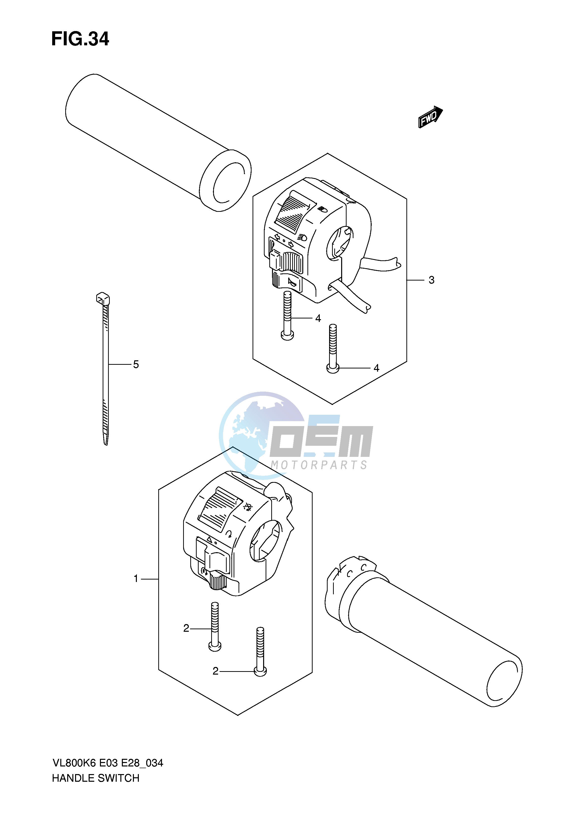 HANDLE SWITCH (MODEL K6)