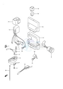 DF 250 drawing PTT Switch/Engine Control Unit (DF 250S)