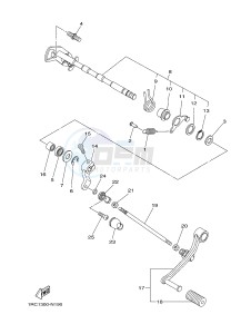 MT09A MT-09 ABS 900 (2DR1 2DR2) drawing SHIFT SHAFT