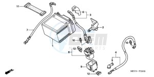 CRF450X9 Europe Direct - (ED) drawing BATTERY