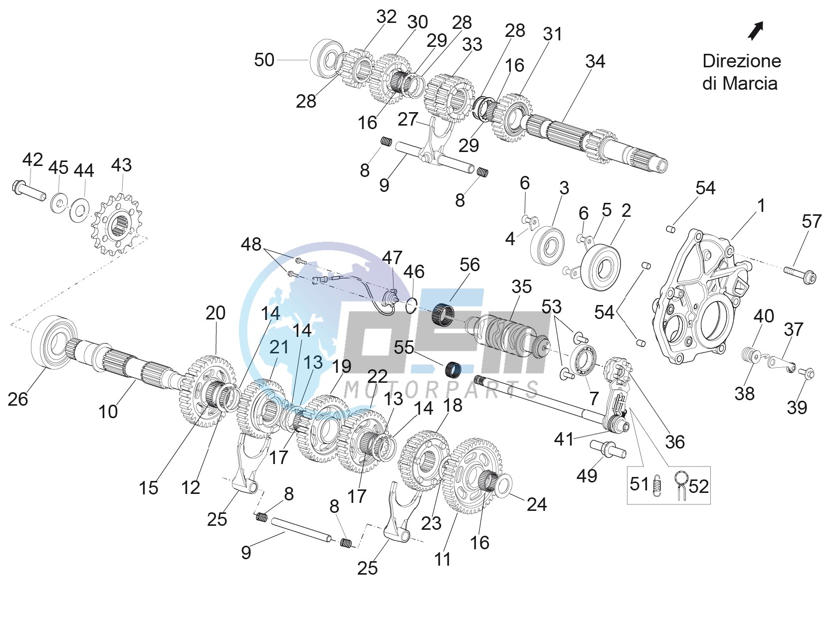 Gear box - Gear assembly