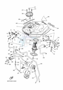 MT-07 MTN690-U (BHH3) drawing FUEL TANK