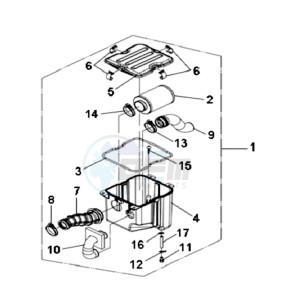 QUAD LANDER 300S drawing AIRFILTER