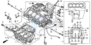 CBR600RR9 Europe Direct - (ED / MK) drawing CRANKCASE