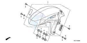 CB600F39 Spain - (SP / ST 25K) drawing FRONT FENDER