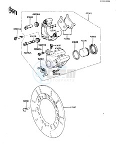 KZ 440 G (G1) drawing FRONT BRAKE