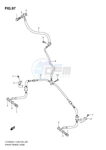 LT-R450 (E28-E33) drawing FRONT BRAKE HOSE