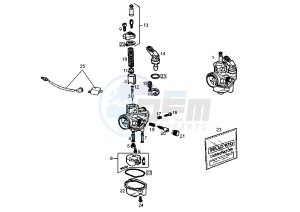 SENDA R RACER - 50 cc drawing CARBURETOR