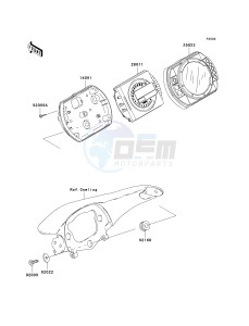 ZX 600 M [NINJA ZX-6RR] (M1) [NINJA ZX-6RR] drawing METER-- S- -