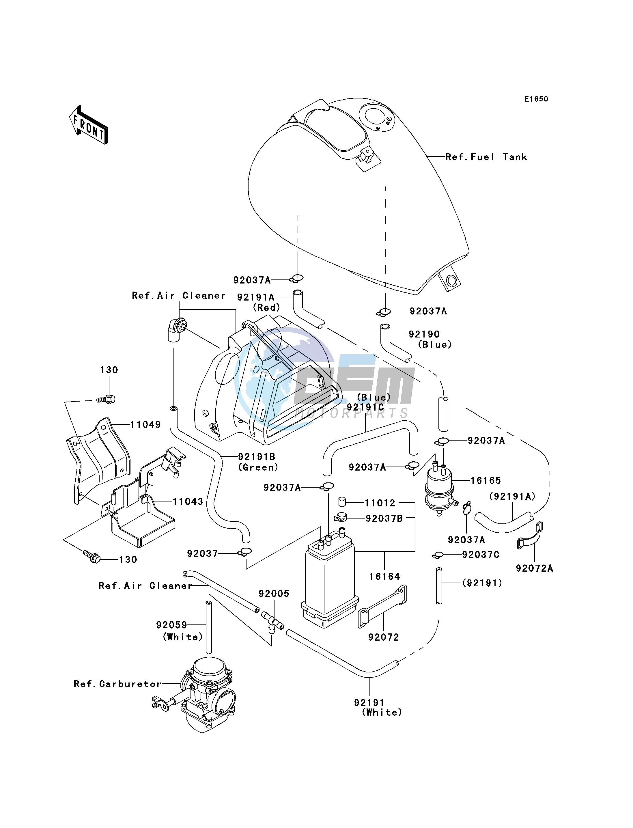 FUEL EVAPORATIVE SYSTEM-- C6F_C7F- --- CA- -