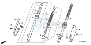 CRF50F9 Europe Direct - (ED) drawing FRONT CUSHION