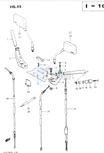 GSX500E (E39) drawing HANDLEBAR