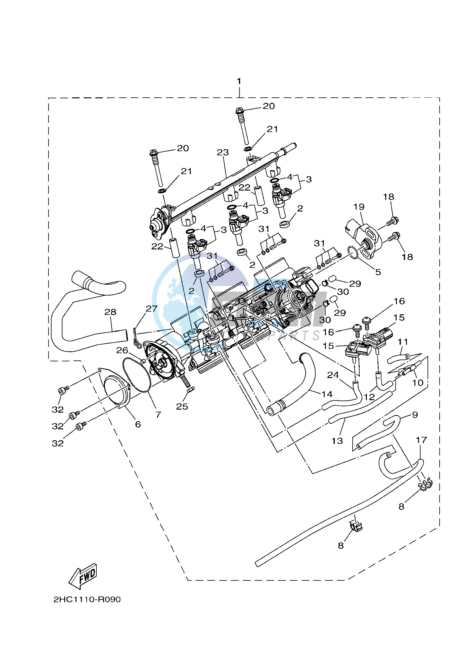 THROTTLE BODY ASSY 1