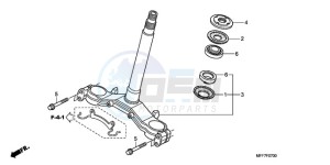 XL700V9 UK - (E / MKH SPC) drawing STEERING STEM