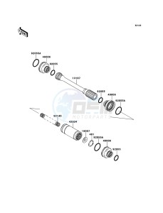 BRUTE FORCE 750 4x4i EPS KVF750HEF EU drawing Drive Shaft-Propeller